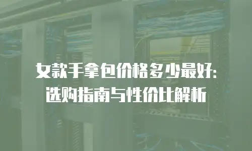 女款手拿包价格多少最好：选购指南与性价比解析