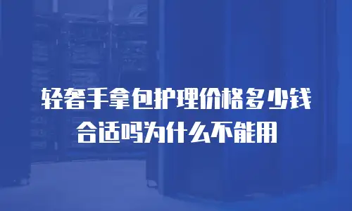 轻奢手拿包护理价格多少钱合适吗为什么不能用