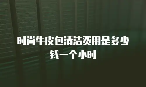 时尚牛皮包清洁费用是多少钱一个小时