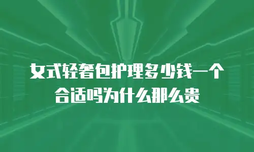 女式轻奢包护理多少钱一个合适吗为什么那么贵