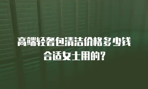 高端轻奢包清洁价格多少钱合适女士用的？