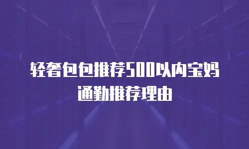 轻奢包包推荐500以内宝妈通勤推荐理由