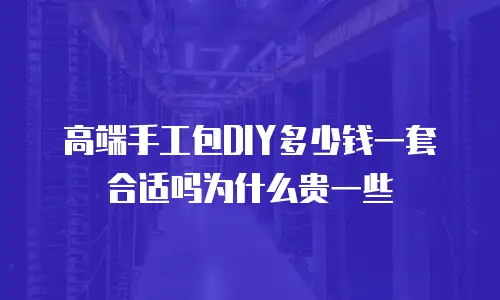高端手工包DIY多少钱一套合适吗为什么贵一些