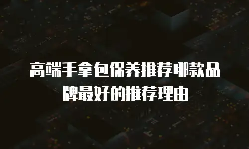 高端手拿包保养推荐哪款品牌最好的推荐理由