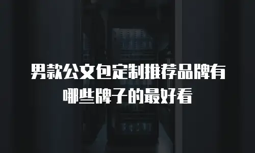 男款公文包定制推荐品牌有哪些牌子的最好看