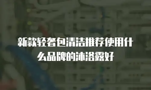 新款轻奢包清洁推荐使用什么品牌的沐浴露好