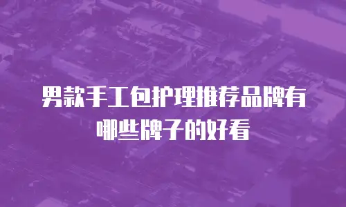 男款手工包护理推荐品牌有哪些牌子的好看