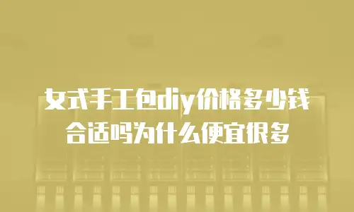 女式手工包diy价格多少钱合适吗为什么便宜很多