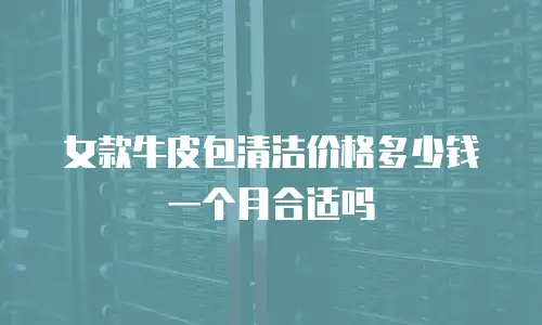 女款牛皮包清洁价格多少钱一个月合适吗