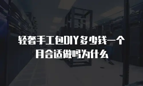 轻奢手工包DIY多少钱一个月合适做吗为什么