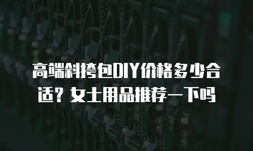 高端斜挎包DIY价格多少合适？女士用品推荐一下吗
