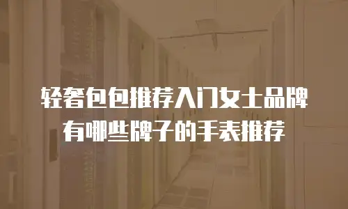 轻奢包包推荐入门女士品牌有哪些牌子的手表推荐
