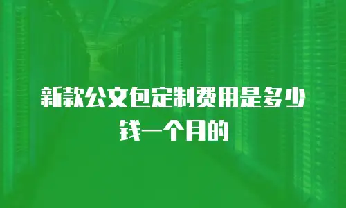 新款公文包定制费用是多少钱一个月的