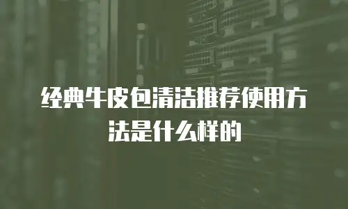 经典牛皮包清洁推荐使用方法是什么样的