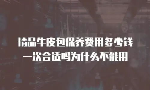 精品牛皮包保养费用多少钱一次合适吗为什么不能用