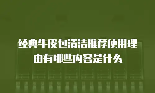 经典牛皮包清洁推荐使用理由有哪些内容是什么