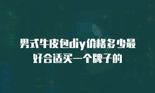 男式牛皮包diy价格多少最好合适买一个牌子的