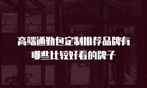 高端通勤包定制推荐品牌有哪些比较好看的牌子
