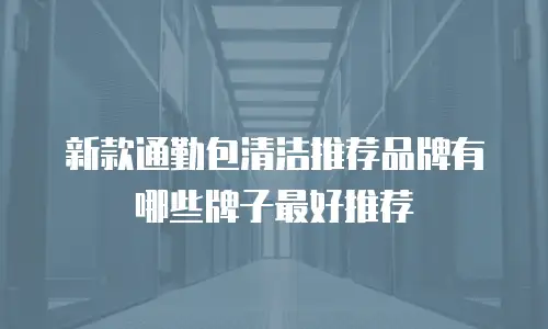 新款通勤包清洁推荐品牌有哪些牌子最好推荐