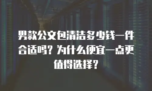 男款公文包清洁多少钱一件合适吗？为什么便宜一点更值得选择？