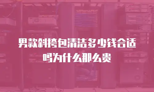男款斜挎包清洁多少钱合适吗为什么那么贵