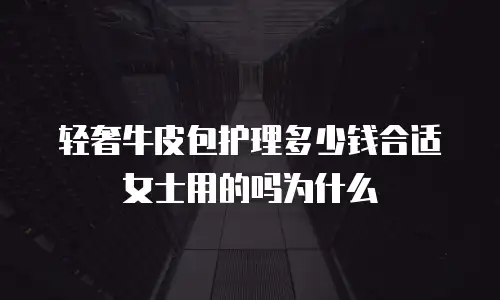 轻奢牛皮包护理多少钱合适女士用的吗为什么