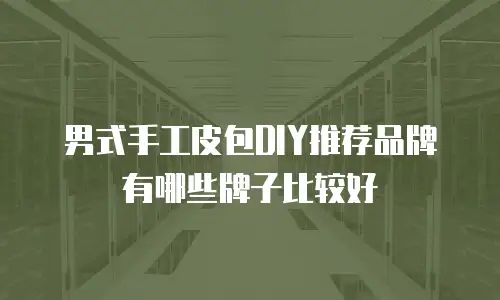 男式手工皮包DIY推荐品牌有哪些牌子比较好