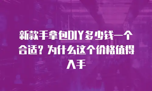 新款手拿包DIY多少钱一个合适？为什么这个价格值得入手