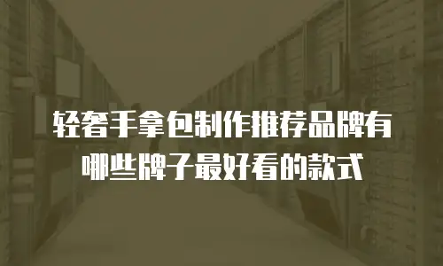 轻奢手拿包制作推荐品牌有哪些牌子最好看的款式