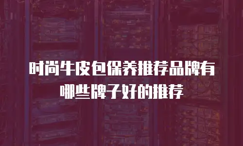 时尚牛皮包保养推荐品牌有哪些牌子好的推荐