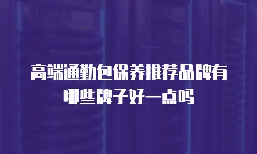 高端通勤包保养推荐品牌有哪些牌子好一点吗