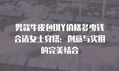 男款牛皮包DIY价格多少钱合适女士穿搭：创意与实用的完美结合