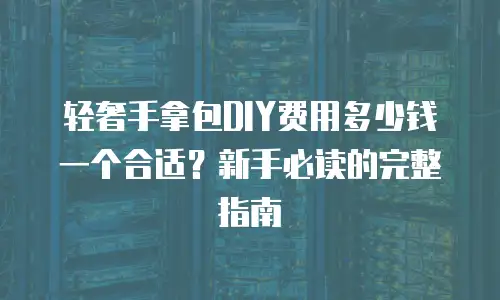 轻奢手拿包DIY费用多少钱一个合适？新手必读的完整指南