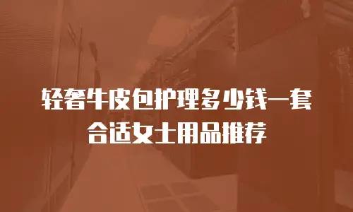 轻奢牛皮包护理多少钱一套合适女士用品推荐