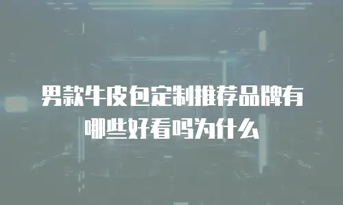 男款牛皮包定制推荐品牌有哪些好看吗为什么