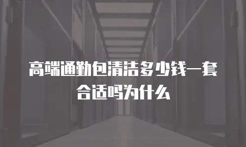 高端通勤包清洁多少钱一套合适吗为什么