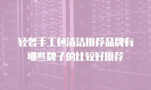 轻奢手工包清洁推荐品牌有哪些牌子的比较好推荐