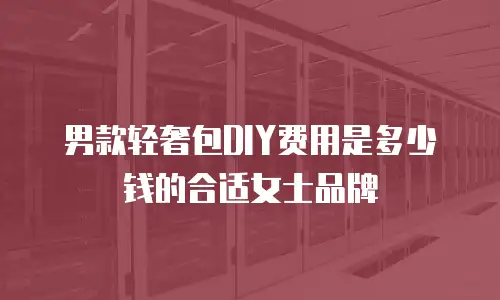 男款轻奢包DIY费用是多少钱的合适女士品牌