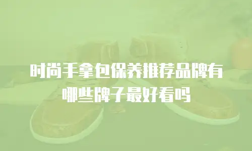 时尚手拿包保养推荐品牌有哪些牌子最好看吗