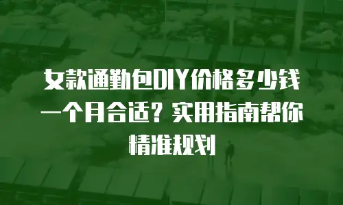 女款通勤包DIY价格多少钱一个月合适？实用指南帮你精准规划