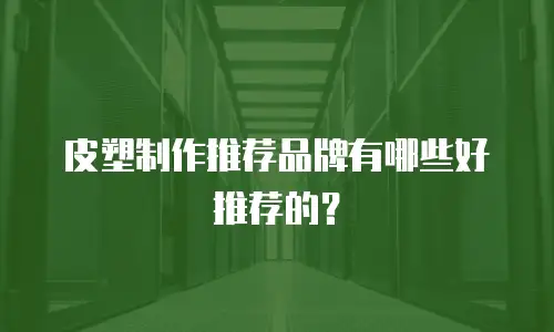 皮塑制作推荐品牌有哪些好推荐的？
