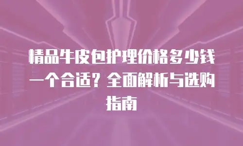 精品牛皮包护理价格多少钱一个合适？全面解析与选购指南