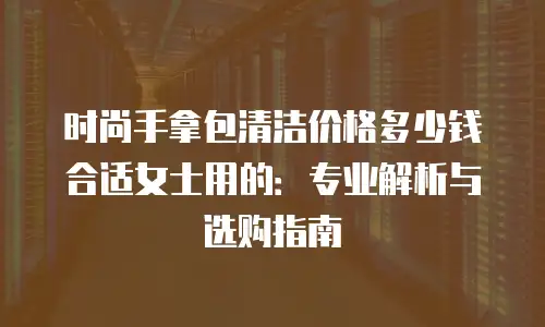 时尚手拿包清洁价格多少钱合适女士用的：专业解析与选购指南