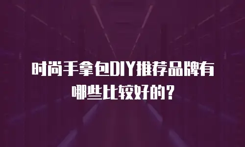 时尚手拿包DIY推荐品牌有哪些比较好的？