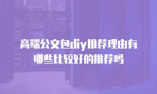 高端公文包diy推荐理由有哪些比较好的推荐吗