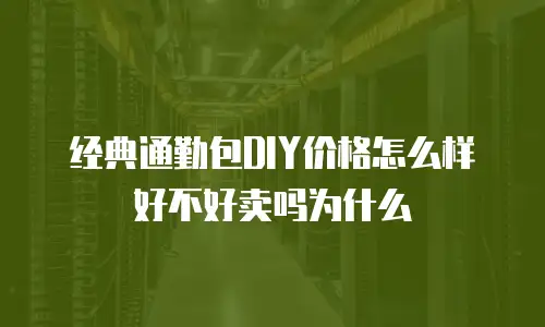 经典通勤包DIY价格怎么样好不好卖吗为什么