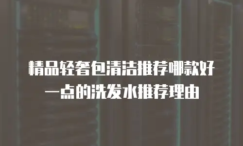 精品轻奢包清洁推荐哪款好一点的洗发水推荐理由