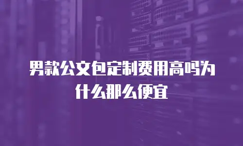 男款公文包定制费用高吗为什么那么便宜