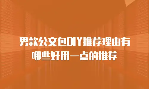 男款公文包DIY推荐理由有哪些好用一点的推荐