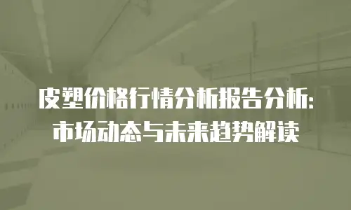 皮塑价格行情分析报告分析：市场动态与未来趋势解读